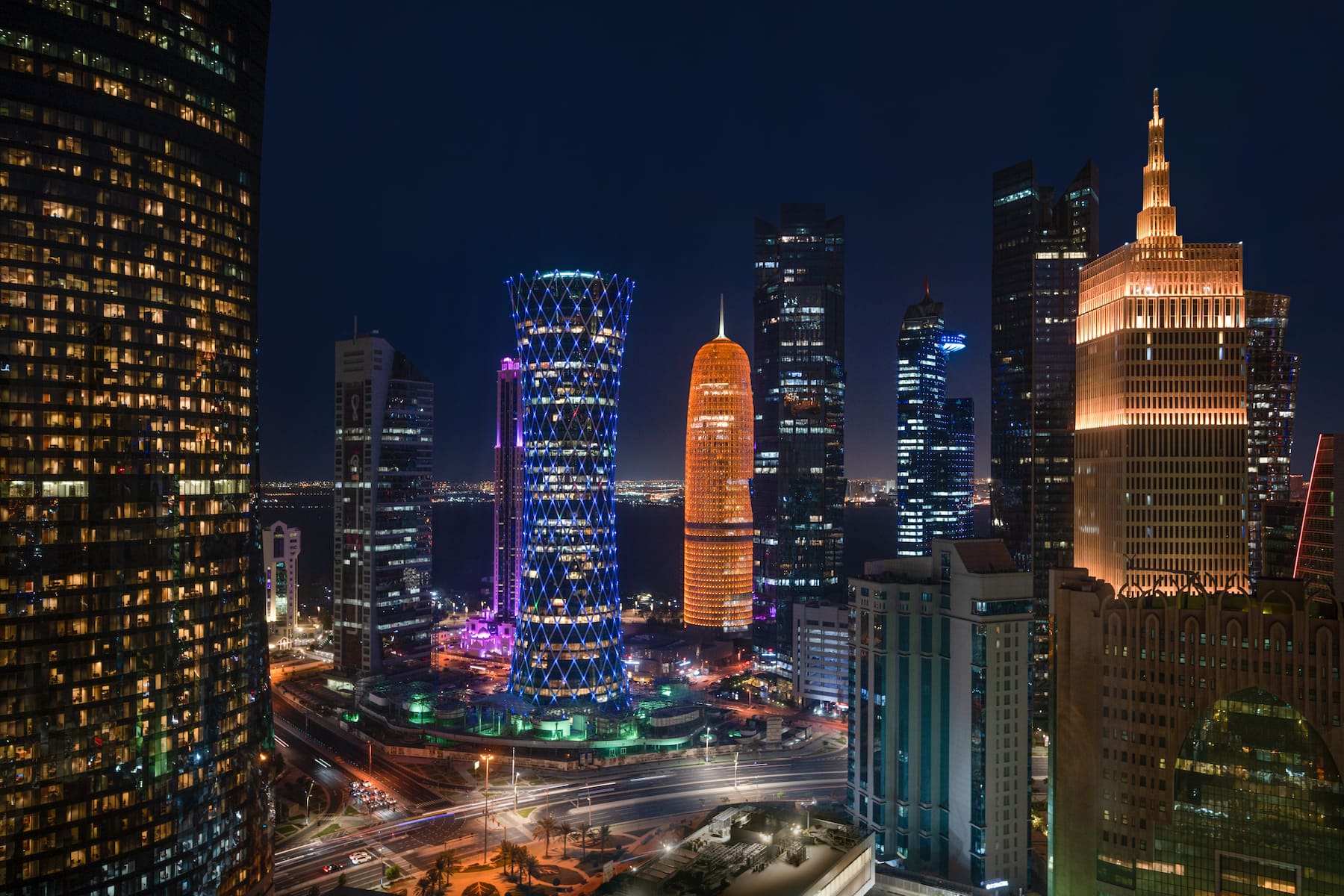 Exterior of Wyndham Doha West Bay hotel in Doha, Other than US/Canada